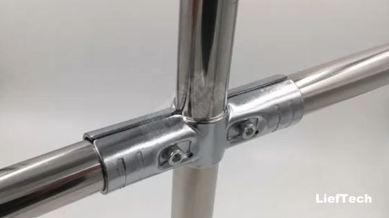 Construcción modular Accesorios para tuberías de cromo para estantes de almacenamiento