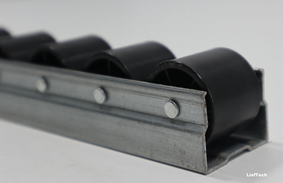 Pista de rodillo de aleación de aluminio de placon resistencia a la altura rueda de nylon