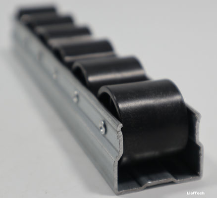 Pista de rodillo de aleación de aluminio de placon resistencia a la altura rueda de nylon