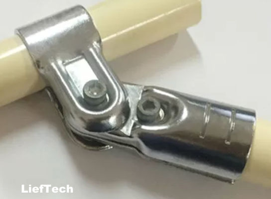 Conectores de tuberías con acero, ajustables entre 40 y 60 grados