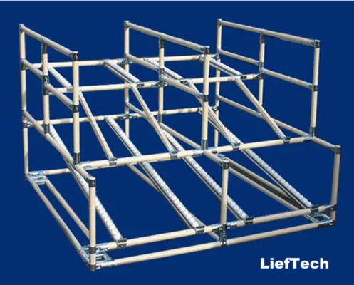 Espesor 2.5 mm Conectores de tubería cromados conjunto conjunto conjunto de articulaciones de bisagra antiestática