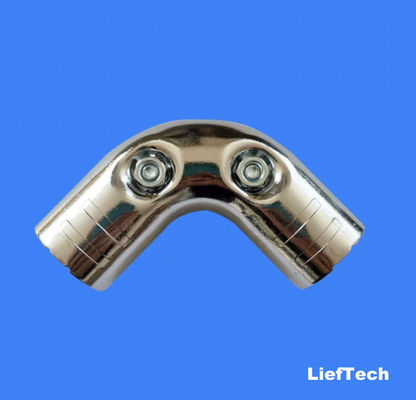 Conectores de tuberías cromadas flexibles Codo de tubería cromada 90 grados