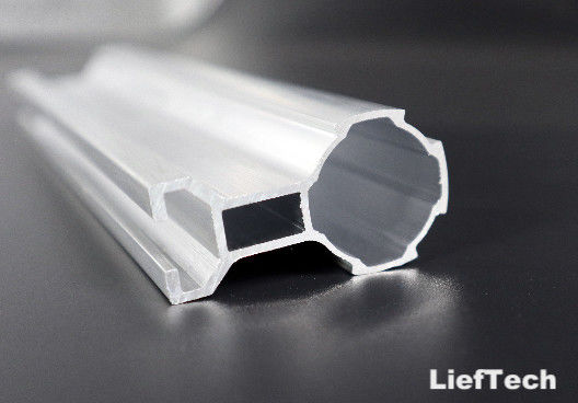 T forma de ranura de aluminio aleación de tubería de aluminio ranurado OD 28mm