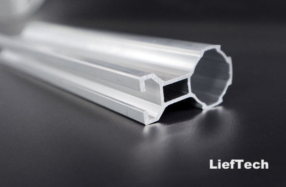 T forma de ranura de aluminio aleación de tubería de aluminio ranurado OD 28mm