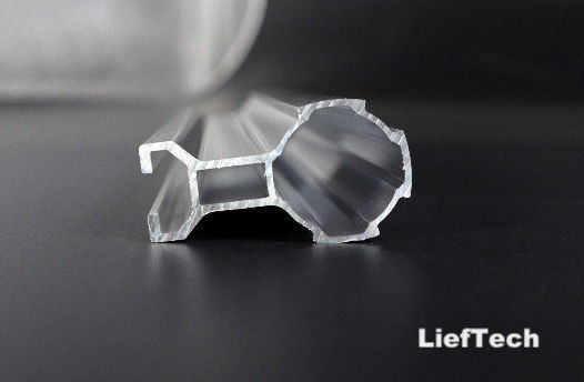 T forma de ranura de aluminio aleación de tubería de aluminio ranurado OD 28mm