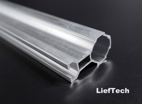 T forma de ranura de aluminio aleación de tubería de aluminio ranurado OD 28mm