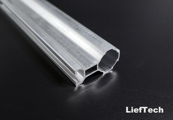T forma de ranura de aluminio aleación de tubería de aluminio ranurado OD 28mm