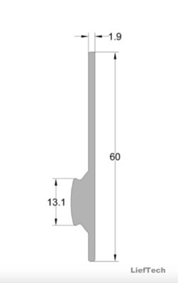 Tubo de perfiles de aluminio con montaje de destornillador de borde de retención