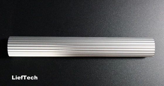 espesor 1,2 mm tubo de aleación de aluminio eje de rodillo tubo de aluminio corrugado