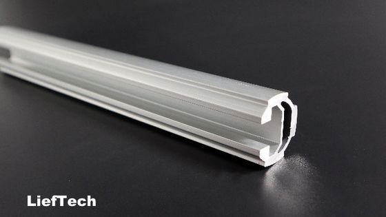 espesor 1,7 mm tubo de aluminio anodizado con ranura ISO9001
