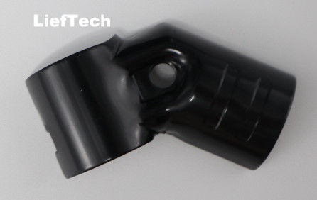 2.5 mm de espesor 45 grados de unión de tubería superficie de galvanizado de ajuste