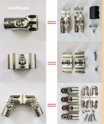 Conectores de tuberías cromadas resistentes móviles H-12 Flexibles