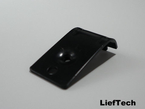 Conector de tubos paralelas negros con abrazadera fija