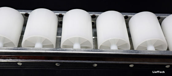 Transporte 60mm Placon Roller Track 4 metros de longitud estándar con rueda de nylon grande