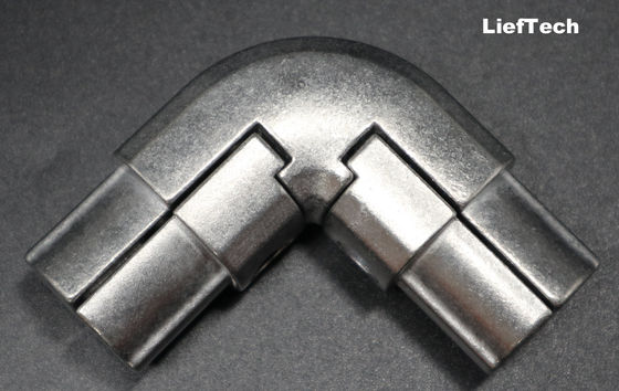 Conectores de tubería de aluminio de plata Conector de esquina de aluminio interno