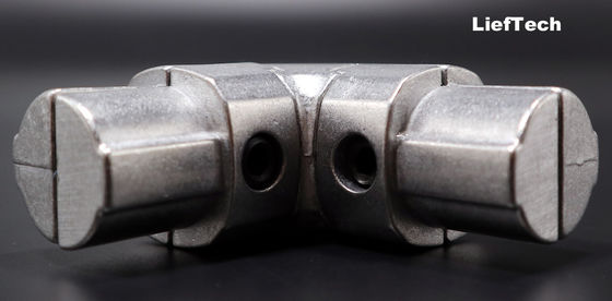Conectores de tubería de aluminio de plata Conector de esquina de aluminio interno