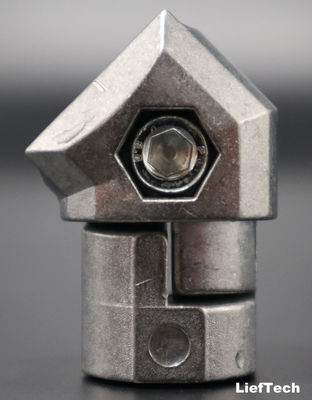 Cuadro de aluminio de 45 grados para tubos y juntas industriales 0.052kg / pcs