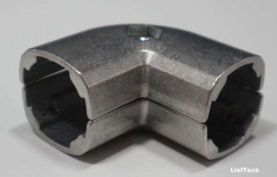 Conector del sistema de Karakuri Enlaces de tubos de aluminio 180 grados Rotativo externo