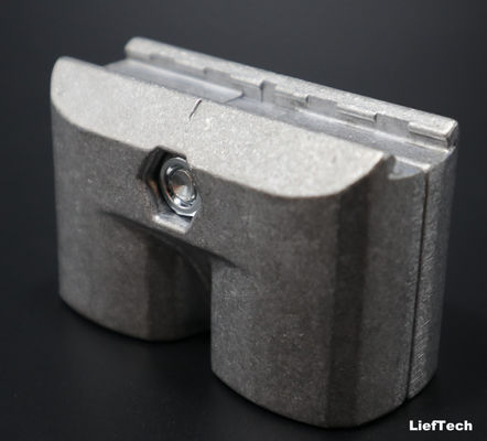 Superficies anodizadas paralelas rectas y exteriores de tuberías de aluminio