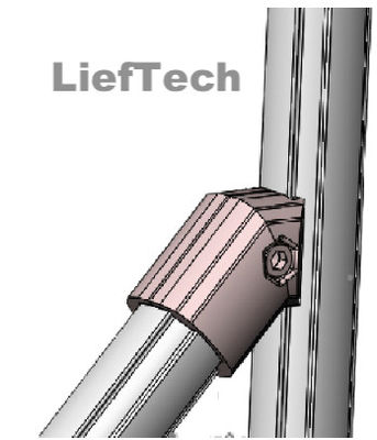 Tecnología Lief Conector de tubería delgada de 45 grados 0.058 kg/pcs