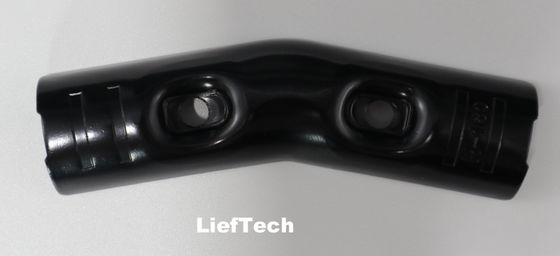 2.5 mm de espesor conector de tubería de metal estampado 160 grados unión de metal ISO9001