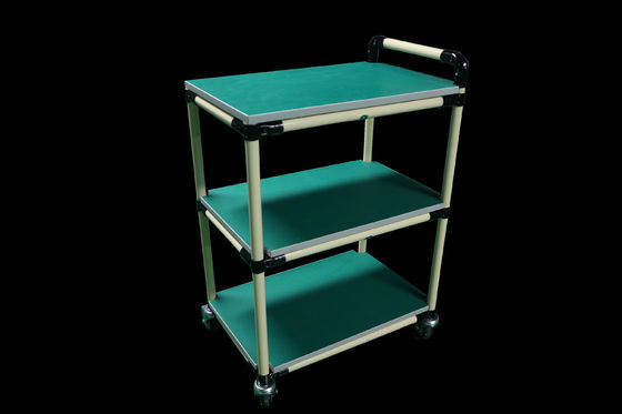 Carga útil de 60 kg Banco de trabajo de tuberías Plata tablero de paneles Trolley Alta tasa de utilización