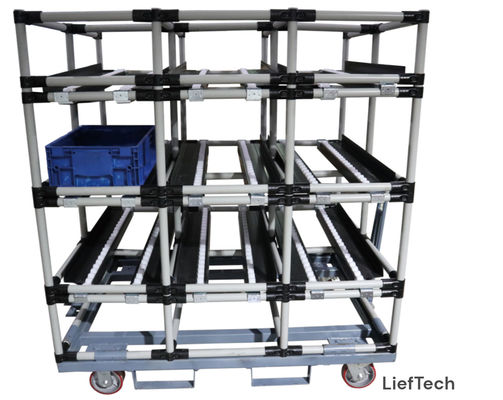 Chuter Lean Workbench con tres líneas y tres niveles de capacidad estable