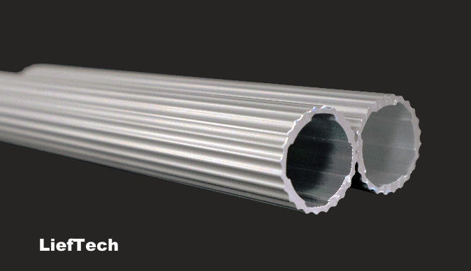 espesor 1,2 mm tubo de aleación de aluminio eje de rodillo tubo de aluminio corrugado