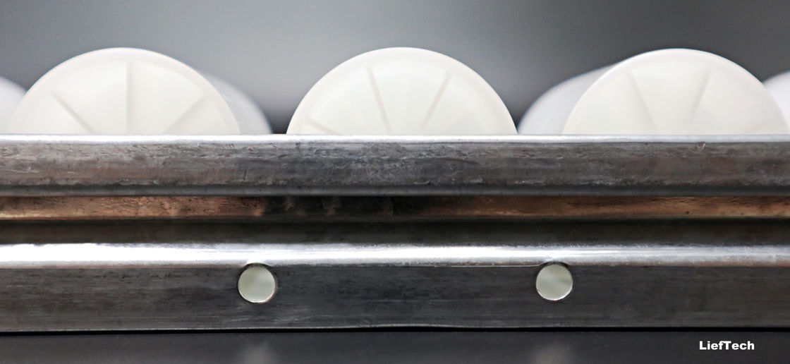Transporte 60mm Placon Roller Track 4 metros de longitud estándar con rueda de nylon grande